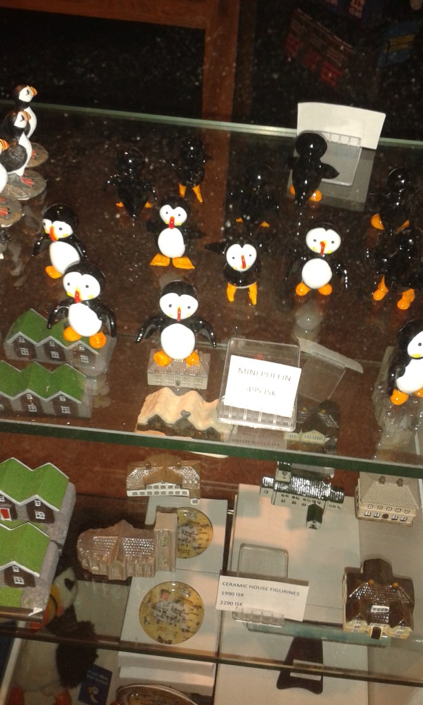 Reykjavik: suveniruri (papagali de mare)